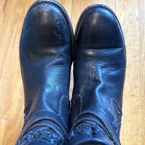 Freebird ‘Home Bootie’ 8 back zipgod premiered condition purposeful distressing - Picture 4 of 8